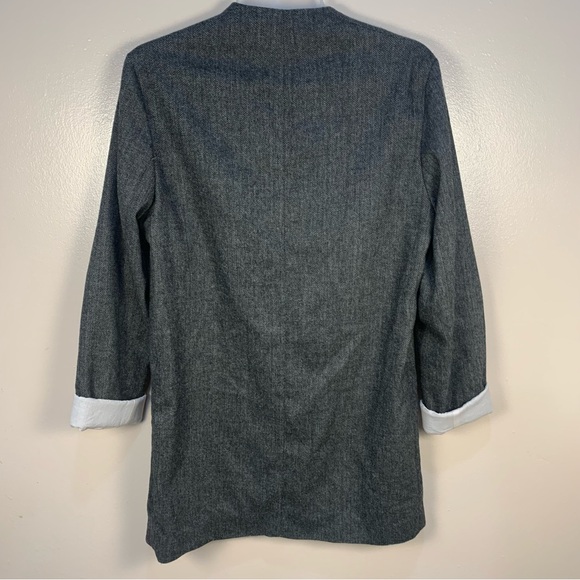 Zara Herringbone Oversized Wool Blend Blazer Jacket - Picture 10 of 15